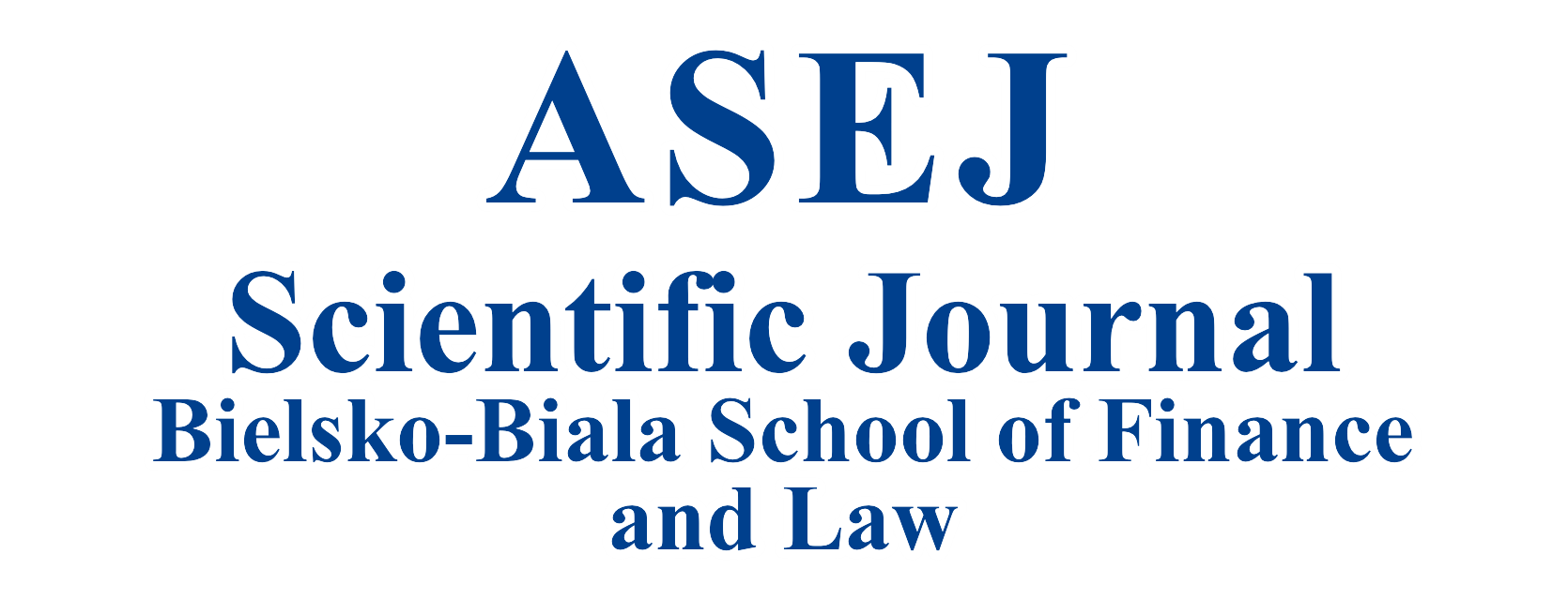 Logo of the ASEJ Scientific Journal of Bieslko-Biala School of Finanace and Law